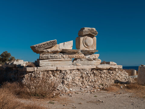 Ancient city of Knidos. Carian period. Dat&ccedil;a peninsula, Muğla province, T&uuml;rkiye.