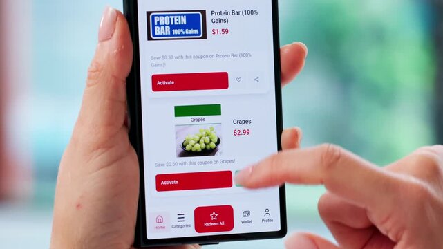 Online Shopping: Woman With Mobile Phone