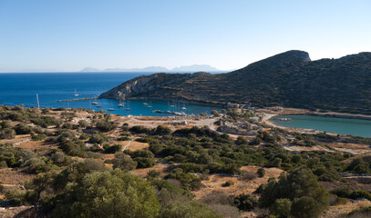 Obraz premium Ancient city of Knidos. Carian period. Datça peninsula, Muğla province, Türkiye.
