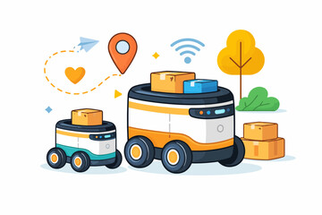 Autonomous delivery robots: efficient package delivery with gps and wifi connectivity