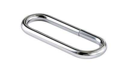 Glossy Polished Silver Metal Link Isolated