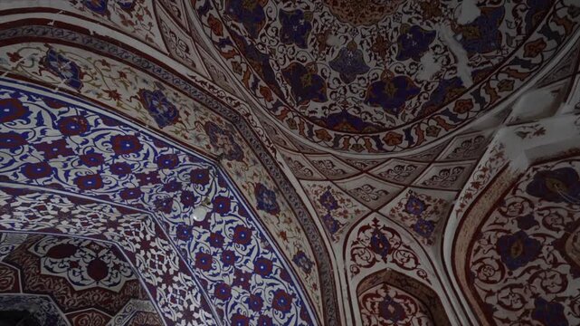 Mosaic on the celling of the Blue Mosque located in Mazar-i-Sharif in Afghanistan