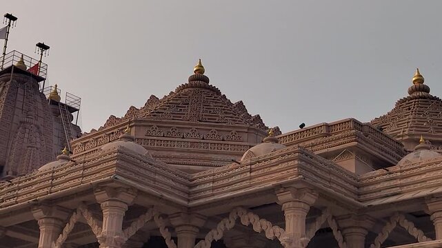 Shri Valinath Mahadev Mandir in Tarabh Mehsana Gujarat India showcasing ancient Hindu temple architecture spiritual heritage and detailed stone carvings under open sky