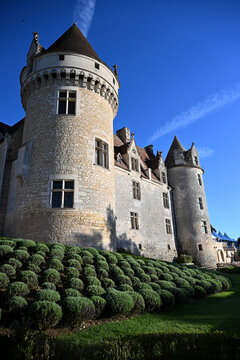 The Chateau des Milandes, a manor house in the commune of Castelnaud-la-Chapelle in the Dordogne departement of France. High quality photo