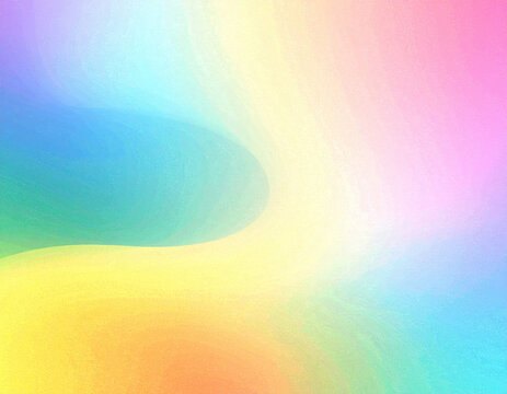 Abstract blurred rainbow colored liquid swirl background with colorful fluid paint texture