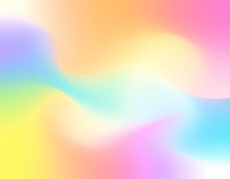 Abstract blurred rainbow colored liquid swirl background with colorful fluid paint texture