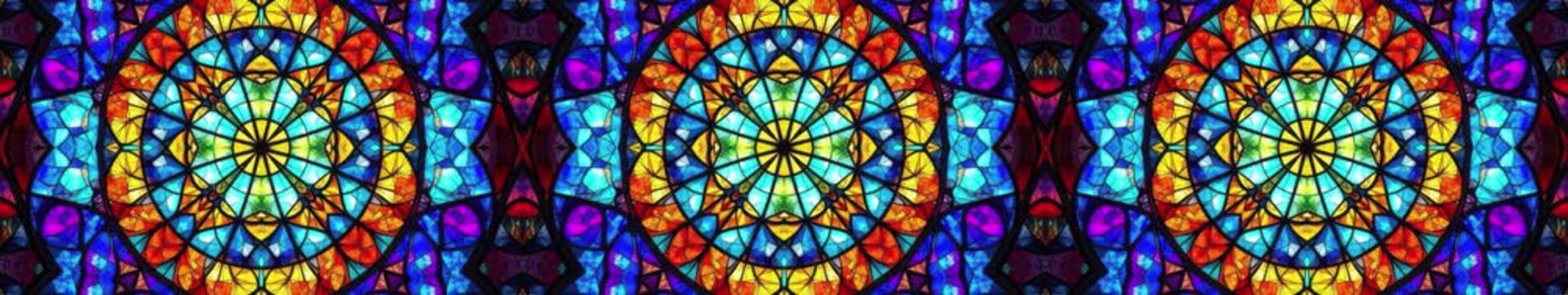 Luxury Colorful Mosaic Kaleidoscope Loop | widescreen | looped animation