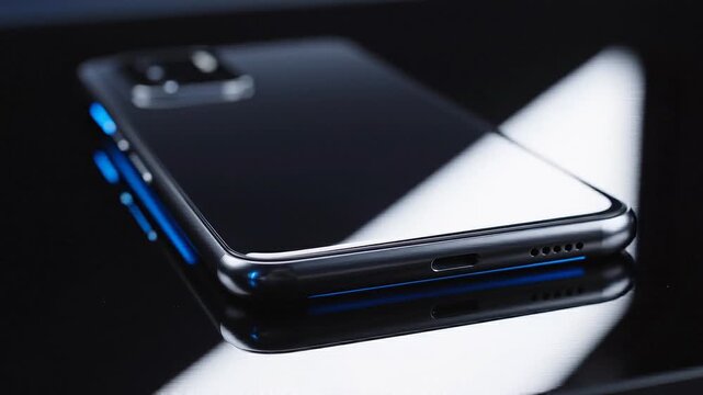 Cinematic Slow Motion Close up of Modern Smartphone Design