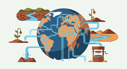Global Water Cycle and Earth