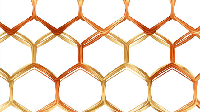 Chicken wire mesh pattern, vector illustration