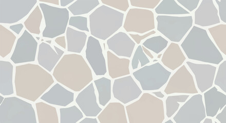 Abstract Organic Stone Pavement Texture with Random Shapes and Neutral Beige Color Tones