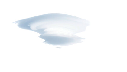 Digitally rendered puddle with realistic reflections against a stark black background