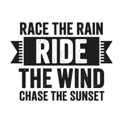 Fototapeta premium Vintage Biker Quote Typography 