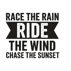 Obraz premium Vintage Biker Quote Typography 