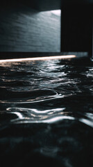 Moody Water Ripples with Reflected Light