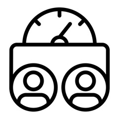 Capacity limit line icon
