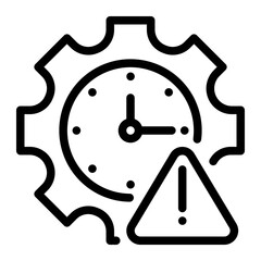 Utilization warning line icon
