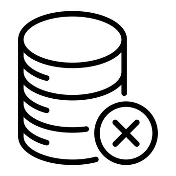 Data inconsistency line icon
