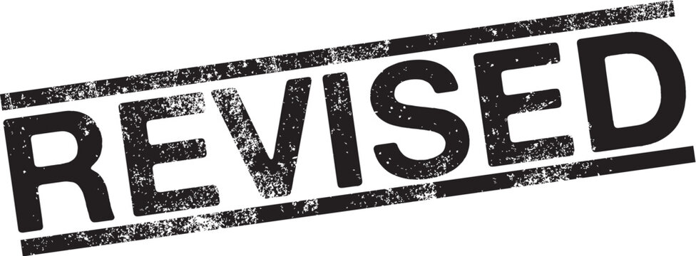 Revised Black Rubber Stamp