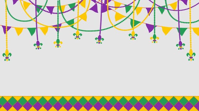 background elements for mardi gras theme celebration day