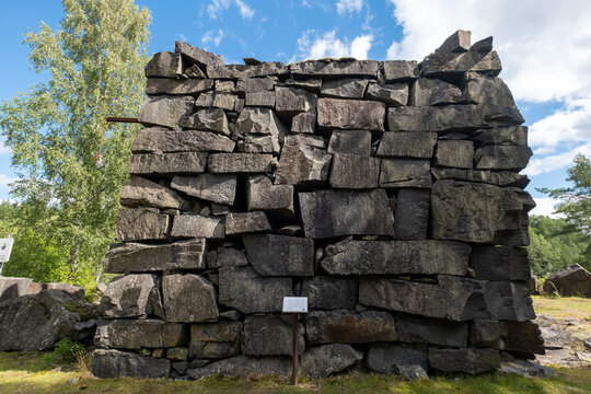 Open-air Black Mountains Work Museum in H&auml;gghult, Sweden