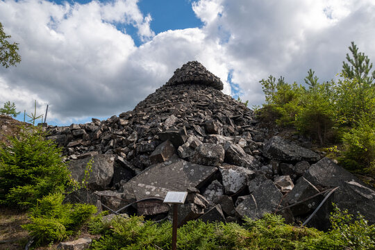 Open-air Black Mountains Work Museum in H&auml;gghult, Sweden
