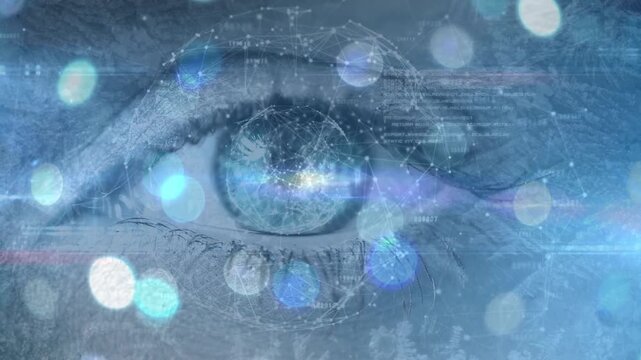 Animation of network of connections over clocks