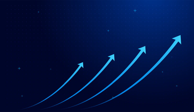 Digital Blue arrows curved streaks guide precise direction and strategic future move. Glowing arrow embodies downward move signaling innovative direction shift. vector arrows