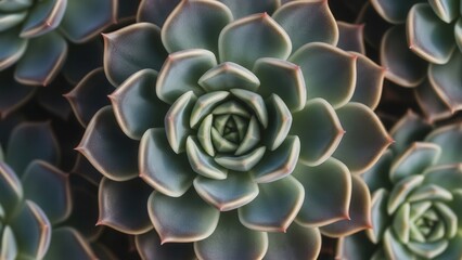 Succulent Plant Macro Close Up Pattern