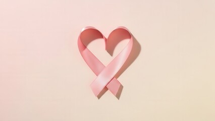 Pink Ribbon Heart