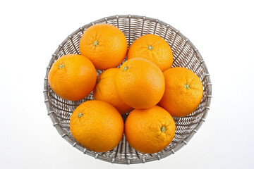 oranges in a basket