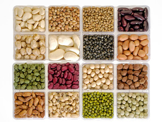 various pulses and beans