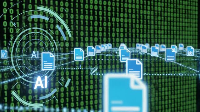 AI data processing interface
