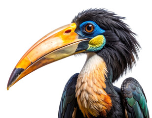 Fototapeta premium Bird with Striking Large Beak, Close-Up Wildlife Cutout