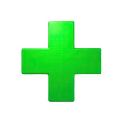 Obraz premium A simple and clear representation of the international symbol of first aid, often used as a logo or icon for medical-related purposes