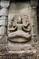 ancient hindu god statue