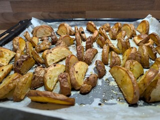 fresh grilled potatoes