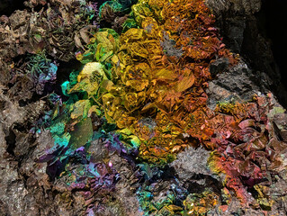 rainbow hematite mineral texture