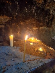 candles in the church