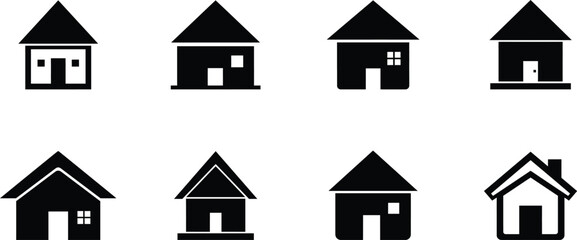 Fototapeta premium Home and Real Estate Icons Collection for UI Design