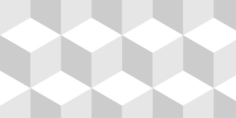 Obraz premium Cubic pattern and seamless cube grid hexagon technology background. Geometric pattern illustration mosaic, square and triangle wallpaper.