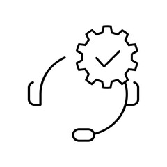 Maintenance vector icon. Technical support Illustration sign. Installing updates symbol. Bow logo.