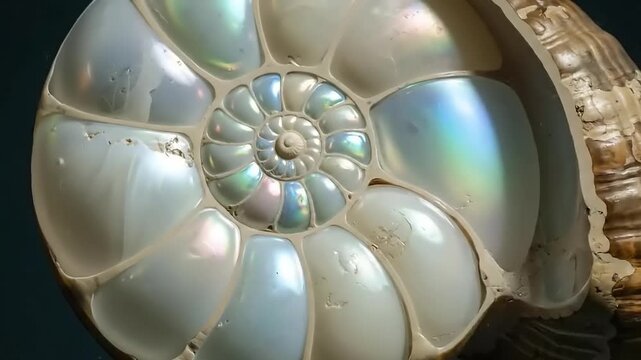 Nautilus Shell - A Glimpse into Natures Perfect Spiral Design.