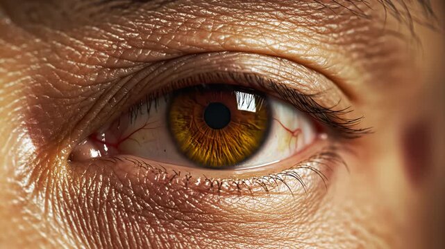 Extreme closeup of a human eye