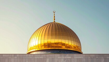 Obraz premium Golden Dome of the Rock Jerusalem.