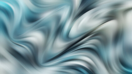 Obraz premium Abstract teal and grey swirling liquid silk fabric texture background