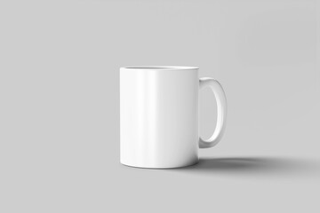 Obraz premium White empty coffee mug template, isolated on white background