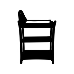 Fototapeta premium Simple wooden high chair
