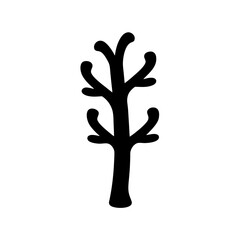 Obraz premium Simple tree silhouette