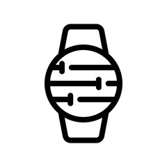 Smartwatch Audio Settings Icon Featuring Equalizer Sliders